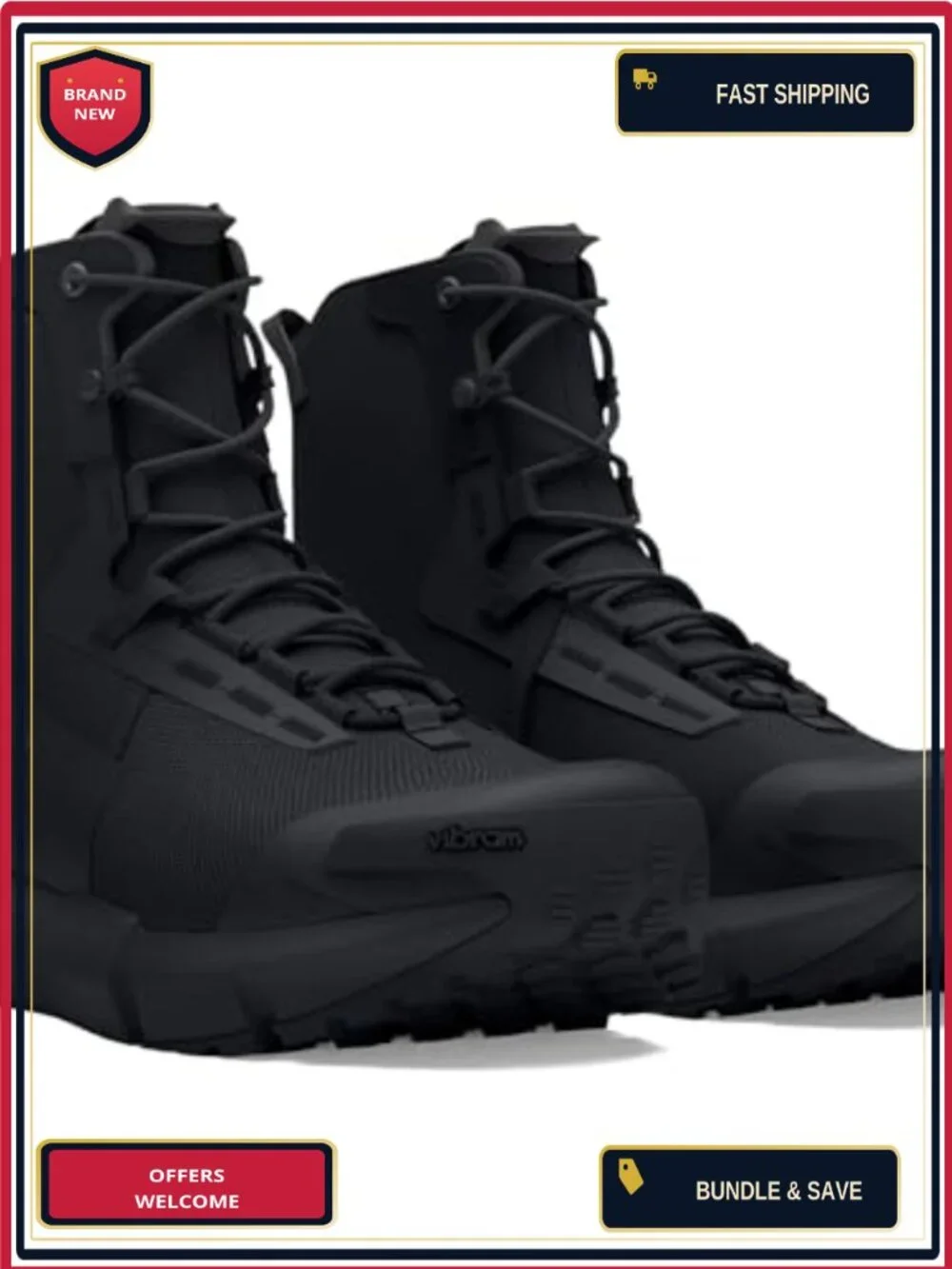 Under Armour Women's Charged Valsetz Tactical Boots Lightweight Slip Resistant